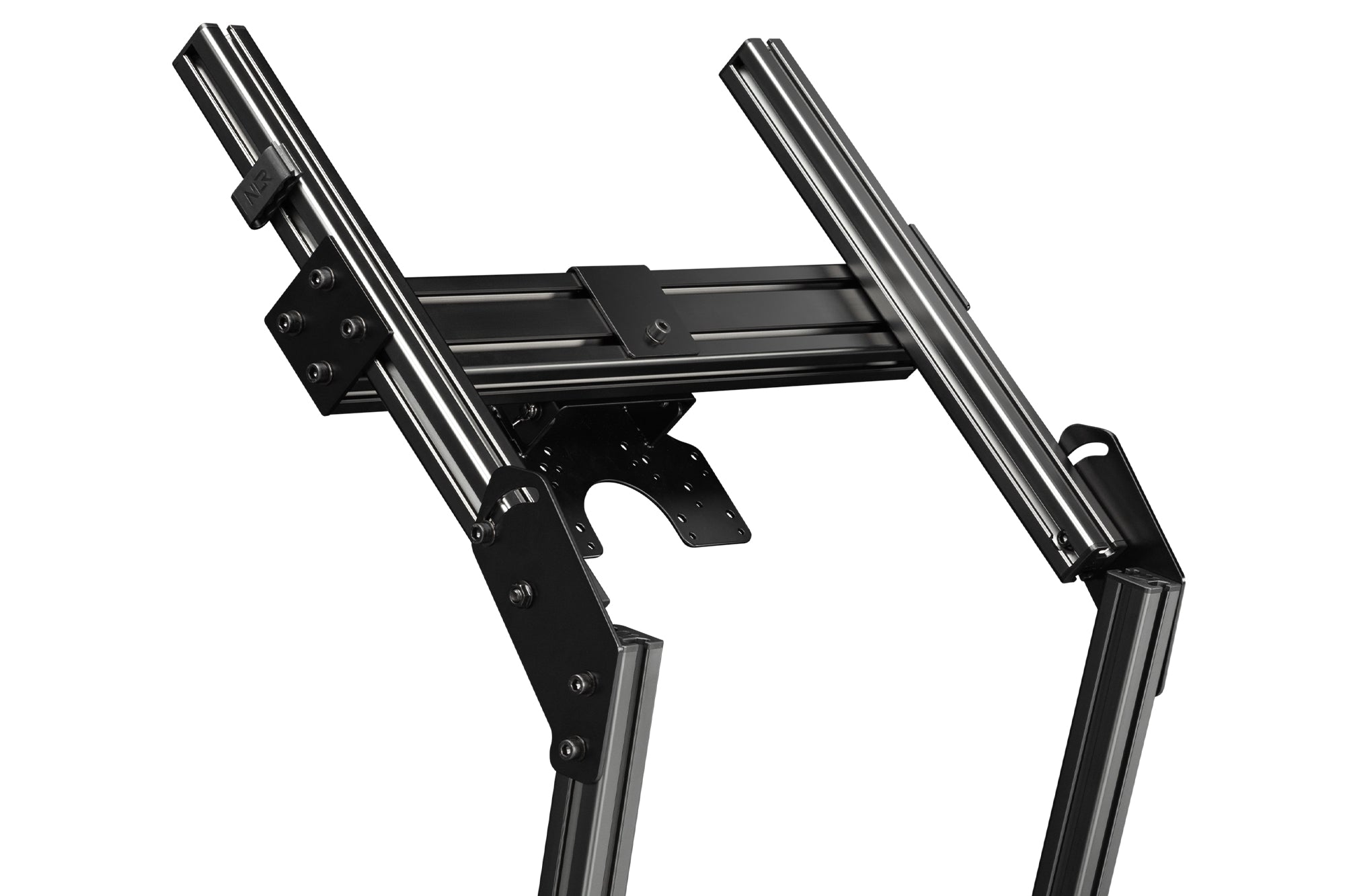 Elite Freestanding Quad Monitor Stand Carbon Grey