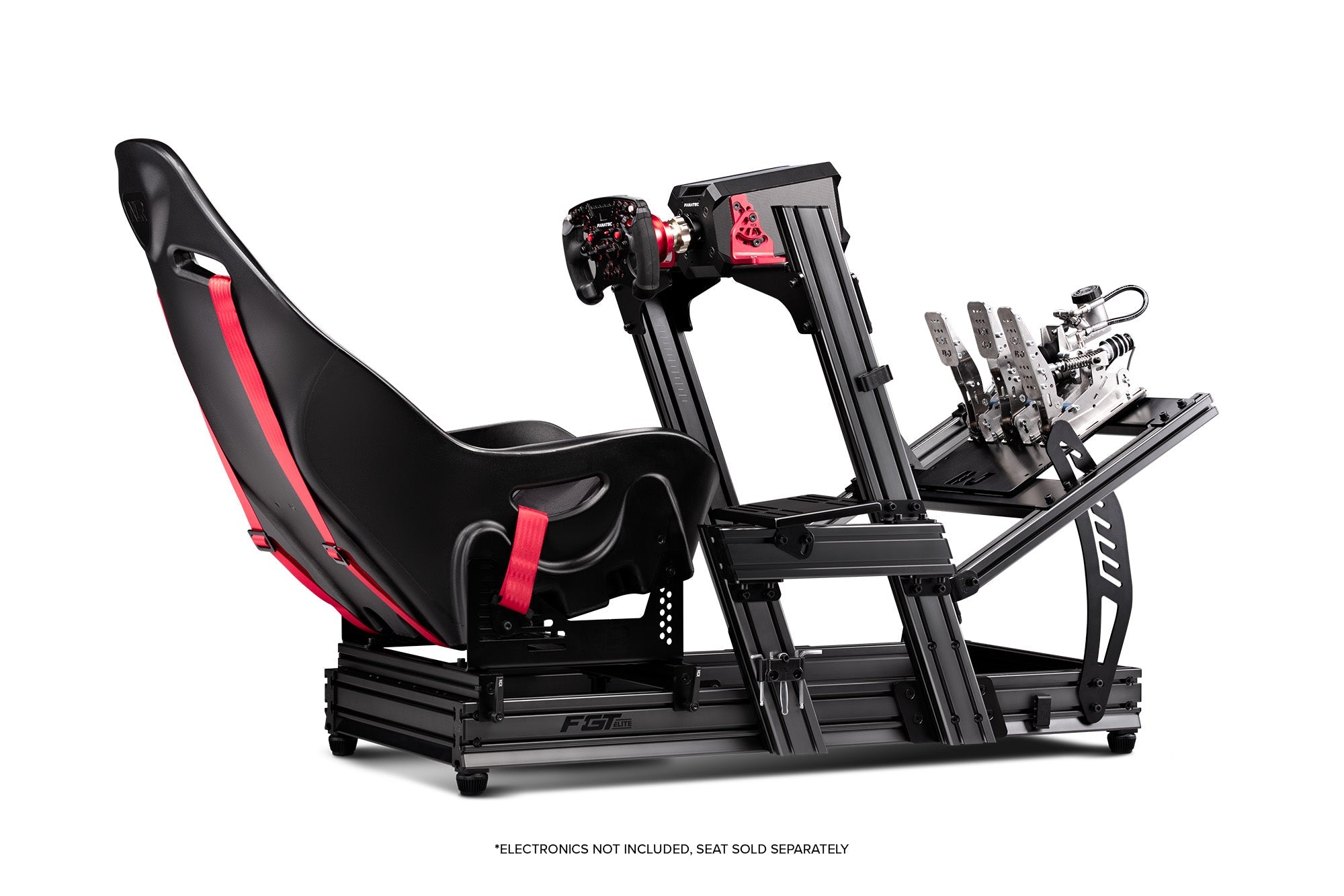 F-GT Elite Formula & GT Racing Simulator Cockpit- Side and Front Mount Edition