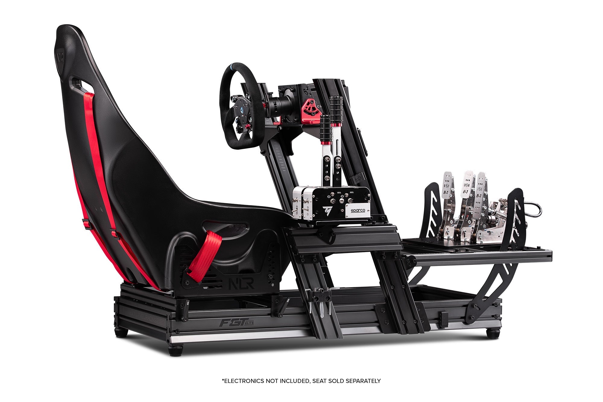 F-GT Elite Formula & GT Racing Simulator Cockpit- Side and Front Mount Edition