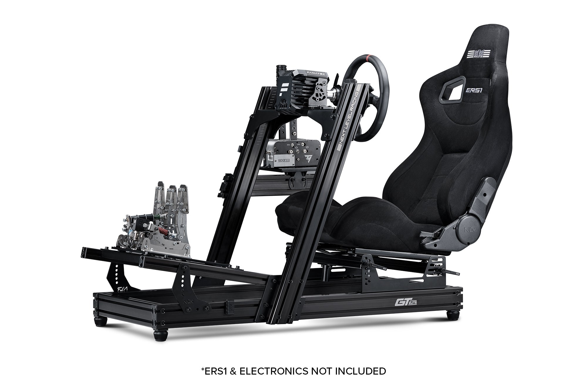 GTElite Aluminium Simulator Cockpit - Front and Side Mount Edition