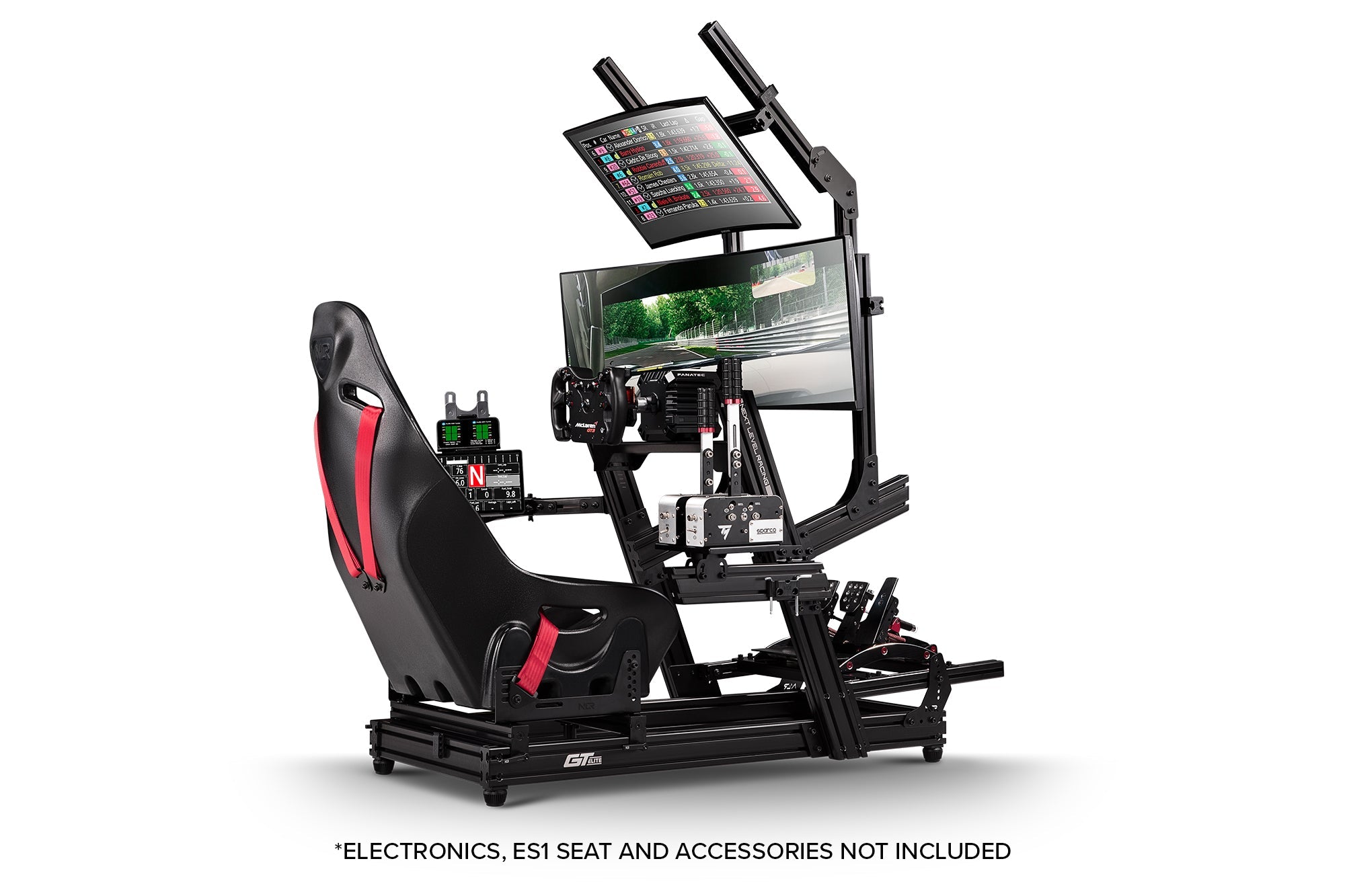 GTElite Aluminium Simulator Cockpit - Wheel Plate Edition