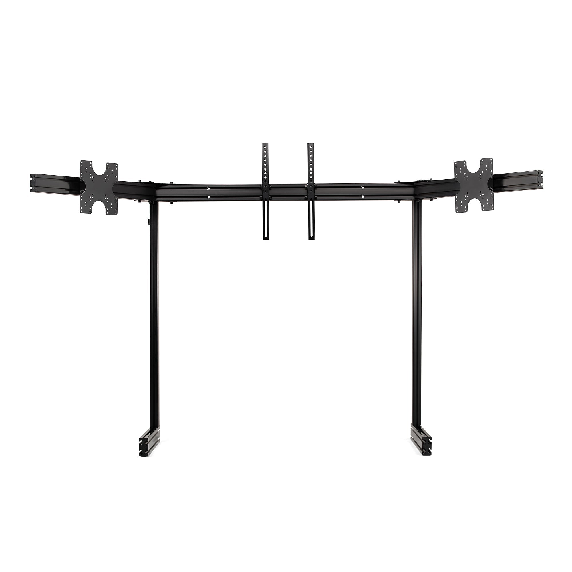 Elite Free Standing Complete Triple Monitor Stand - Black Edition